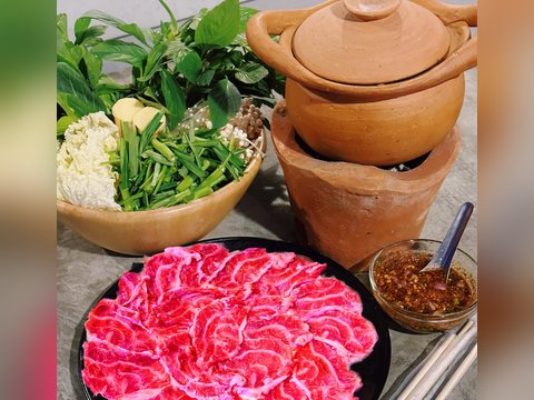 Beef Hot Pot as pictured in Laap Thai's printed menu