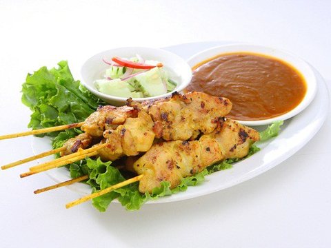 Chicken Satay as pictured in Laap Thai's printed menu