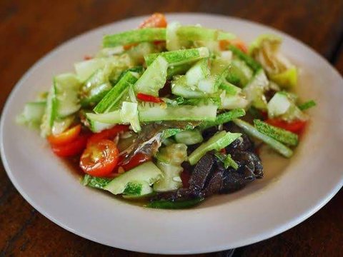 Cucumber Salad as pictured in Laap Thai's printed menu