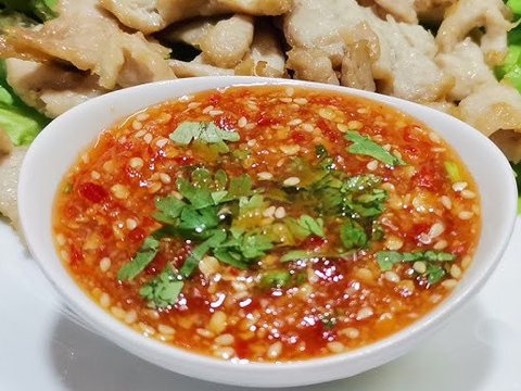 Sauce as pictured in Laap Thai's printed menu