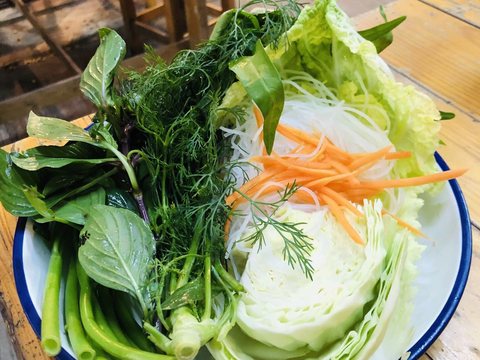 Vegetable as pictured in Laap Thai's printed menu