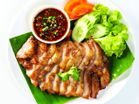 Grilled Pork/Beef as pictured in Laap Thai's printed menu