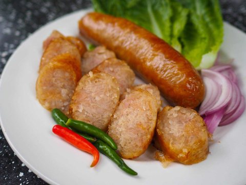 Sai Krok Glass Noodles as pictured in Laap Thai's printed menu
