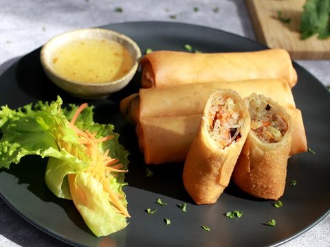 Spring Roll as pictured in Laap Thai's printed menu