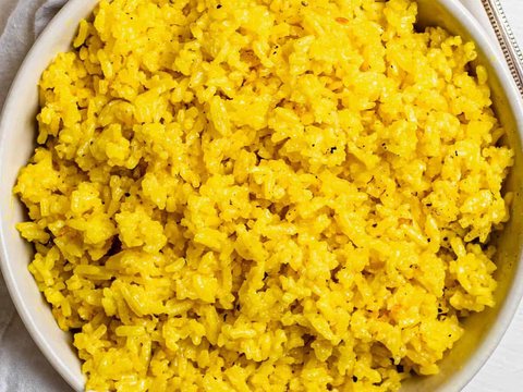 Turmeric Coconut Rice as pictured in Laap Thai's printed menu